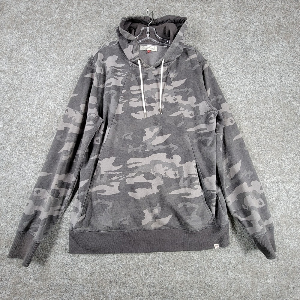 Sovereign Code Pullover Hoodie Mens L Gray Camo Performance Outdoor Regular Fit